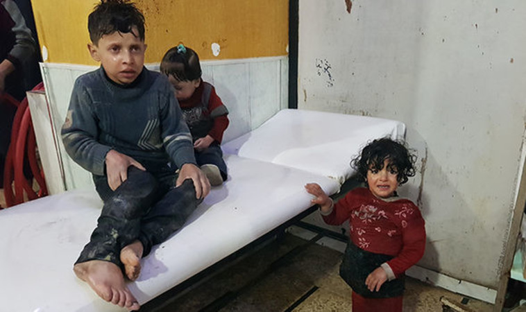 תקיפה כימית בסוריה. צילום: רשתות ערביות