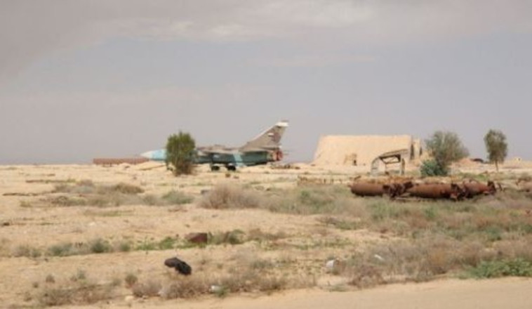 בסיס חיל האוויר הסורי T-4 שהופצץ בסיס חיל האוויר הסורי T-4 שהופצץ