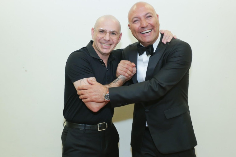 אלירן ברדוגו והראפר פיטבול. צילום: שי שבירו