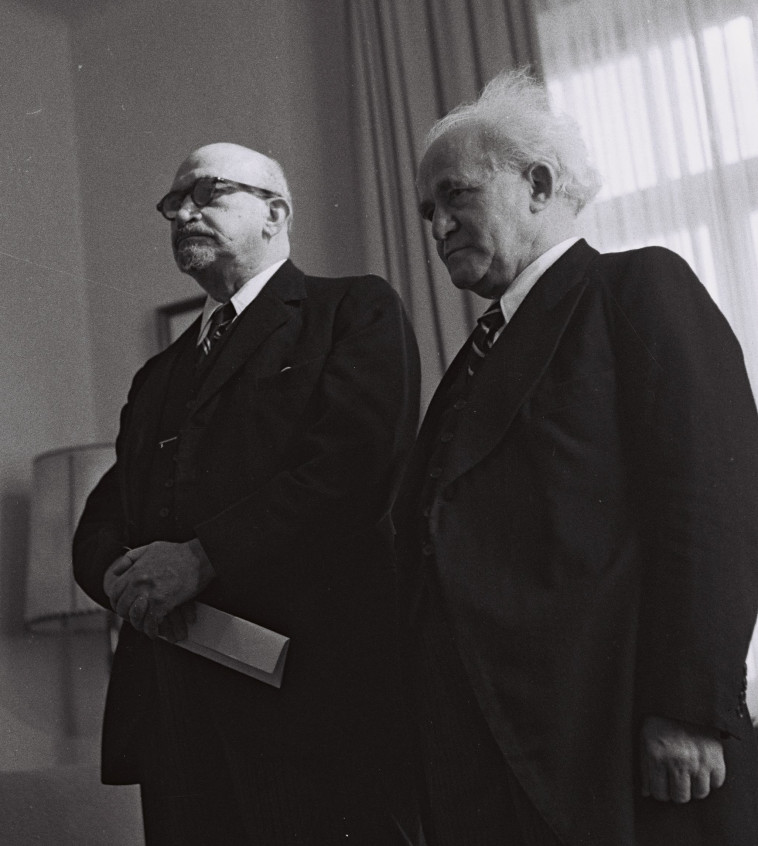 בן גוריון ווייצמן. צילום: דוד אלדן, לע&quot;מ