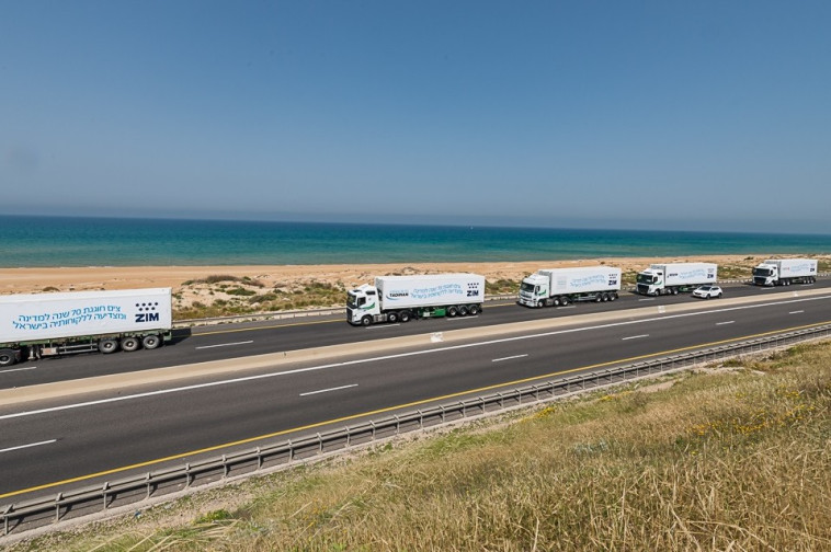 משאיות צים. צילום: שלמה שהם