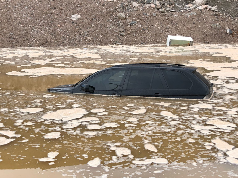 הצפות באילת. צילום: דוברות עיריית אילת