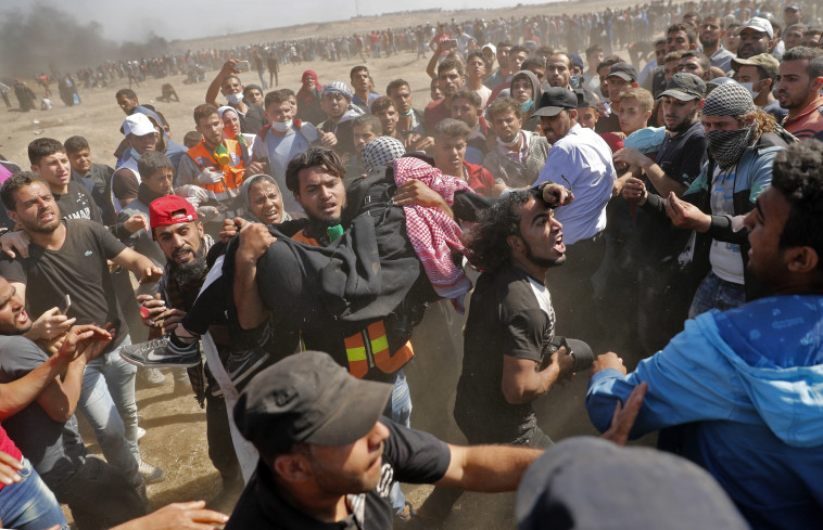 עימותים בגבול עזה. צילום: AFP