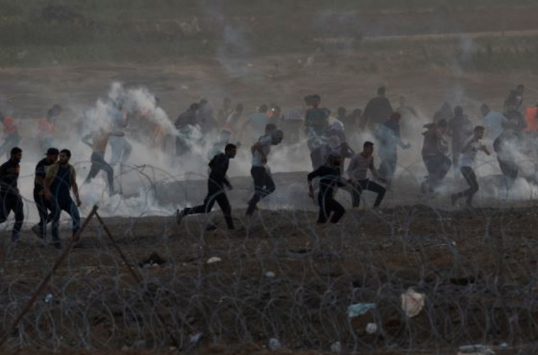עימותים בגבול ברצועה. צילום: דובר צה&quot;ל