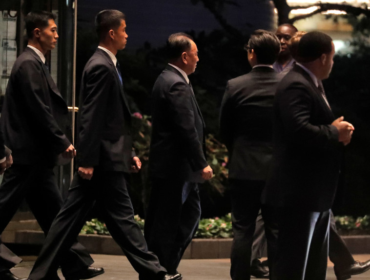 קים יונג צ'ול מגיע לפגישה. צילום: רויטרס