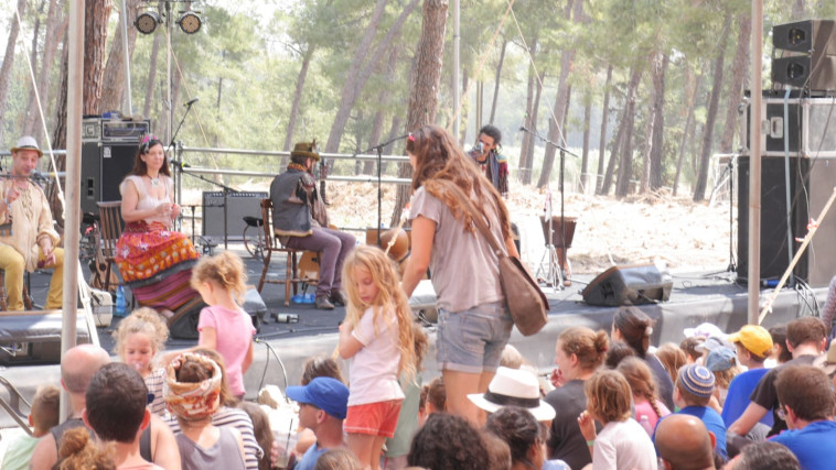 פעילות לילדים בפסטיבל יערות מנשה. צילום: נועם סילמן