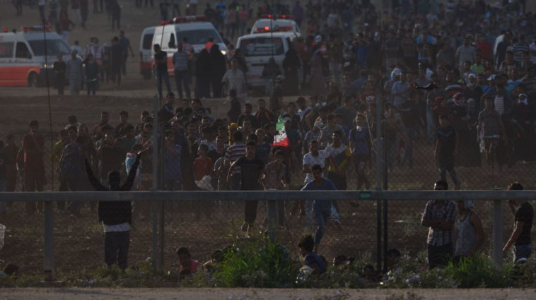 התפרעויות בגבול רצועת עזה. צילום: דובר צה&quot;ל