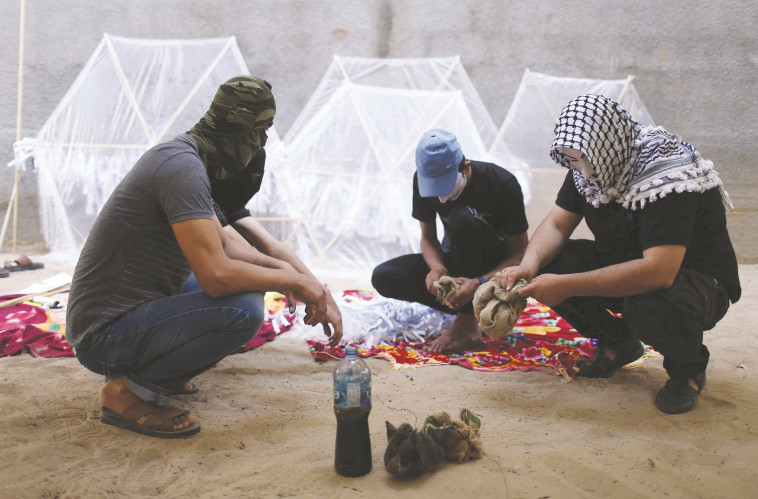 חוליית מפריחי עפיפונים. צילום: רויטרס חוליית מפריחי עפיפונים. צילום: רויטרס