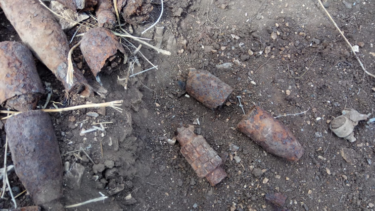 פריטי התחמושת שנמצאו. קרדיט: דוברות המשטרה