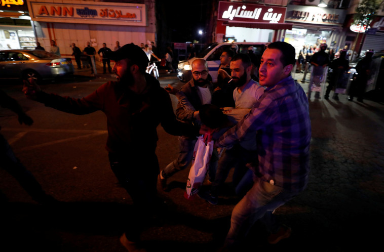 הפגנות נגד הרשות הפלסטינית ברמאללה. צילום: רויטרס