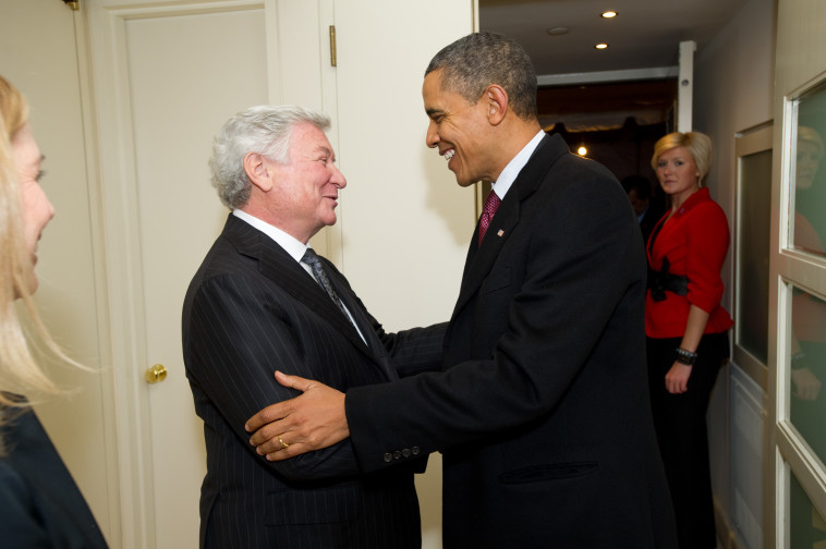 עם אובמה. צילום פרטי