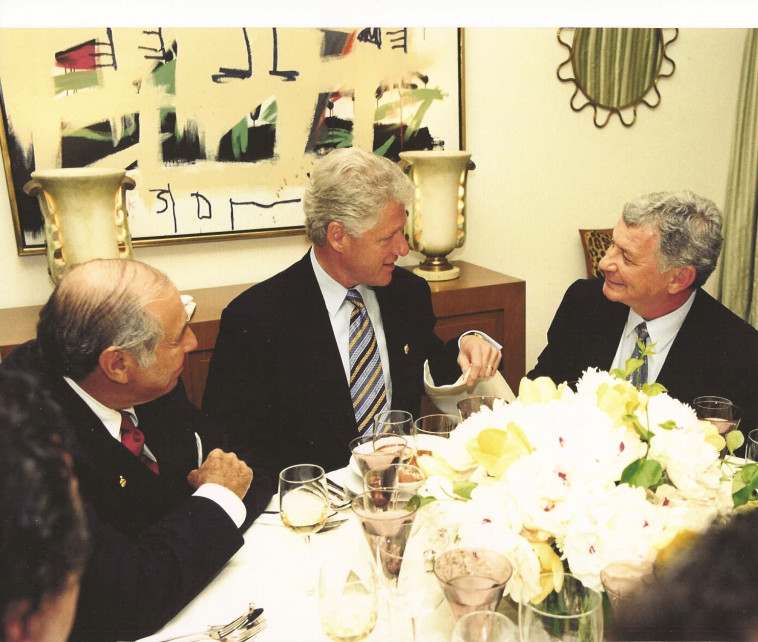 רוזן עם קלינטון. צילום פרטי