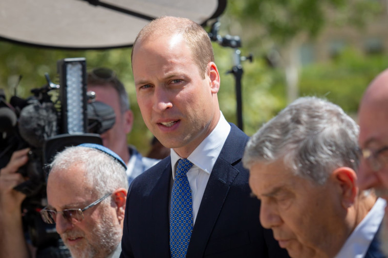 הנסיך וויליאם ביד ושם. צילום:  הלל מאיר/TPS 
