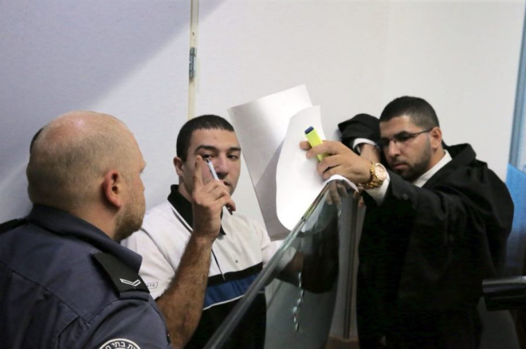 הנאשם אמיר מרמש בבית המשפט. צילום: אבשלום ששוני