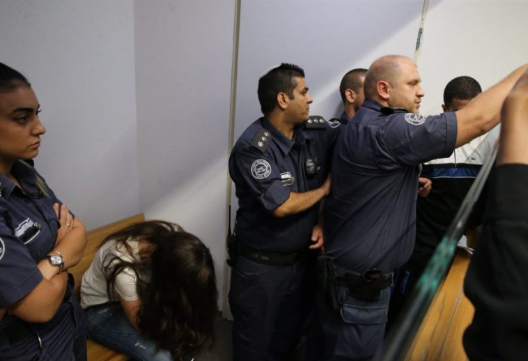 הנאשמת, טרייסי קדיס, בבית המשפט. צילום: אבשלום ששוני