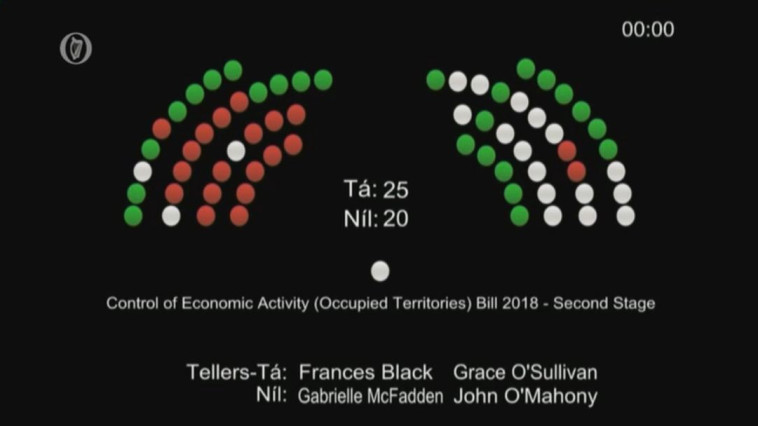 לוח ההצבעות. צילום: מסך