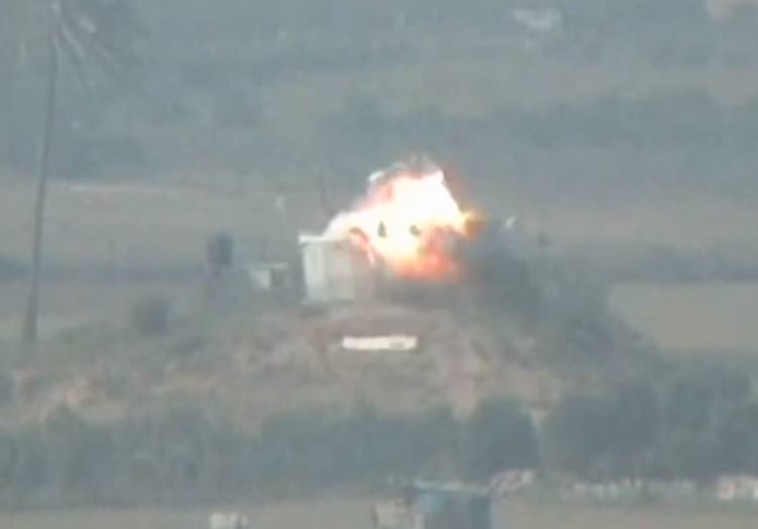 תקיפה של צה&quot;ל בעזה. צילום: דובר צה&quot;ל 