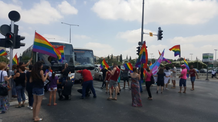 חסימות כבישים בבאר שבע. צילום: אור ארז