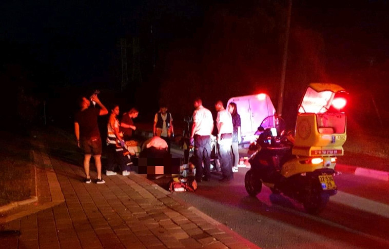 תאונת הדרכים בת&quot;א. צילום: מד&quot;א