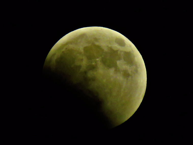 ליקוי ירח מלא בישראל. צילום: זיו נדר, רשות הטבע והגנים 