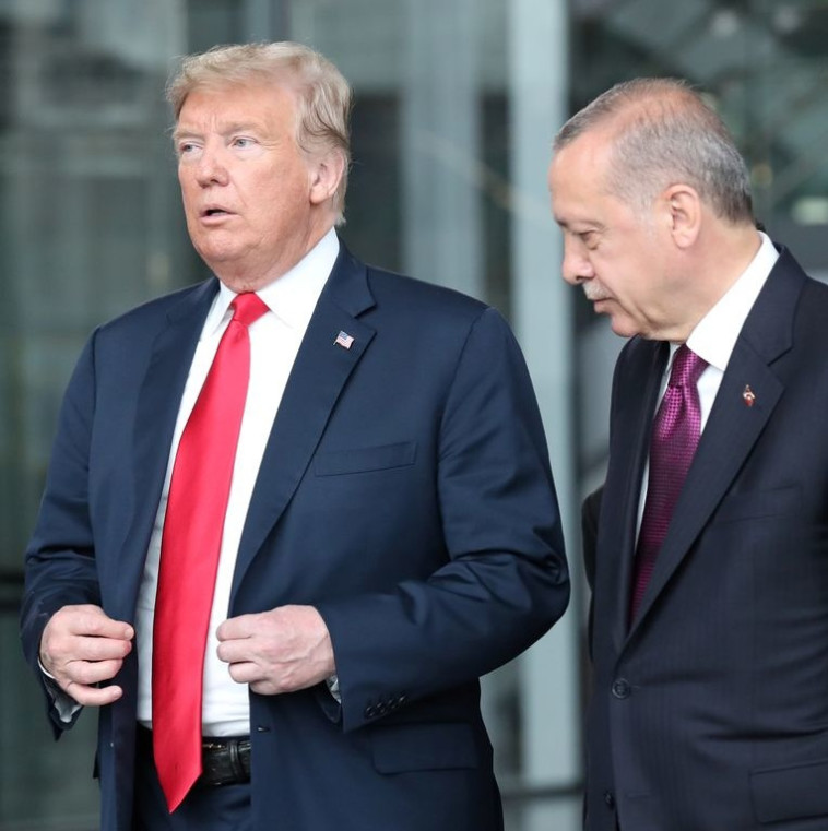 ארדואן עם טראמפ. צילום: רויטרס 