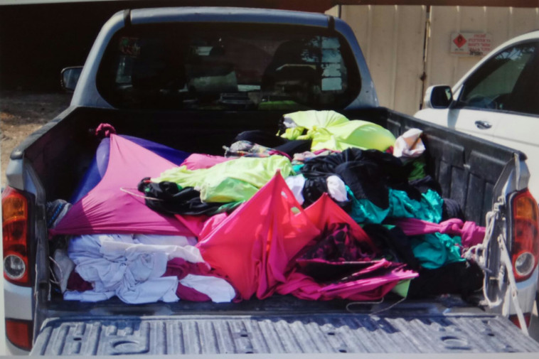 המזרון עליו שכבה טוהר דוד לאחר שהתמוטטה. צילום: דוברות המשטרה