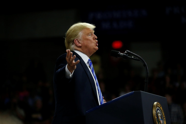 טראמפ הלילה. צילום: רויטרס