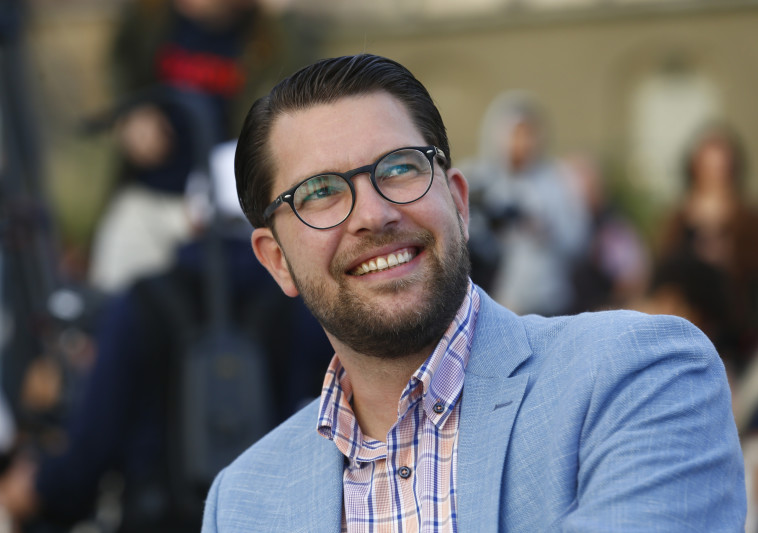  מנהיג &quot;הדמוקרטים השבדים&quot; ג'ימי אקסון. צילום: רויטרס