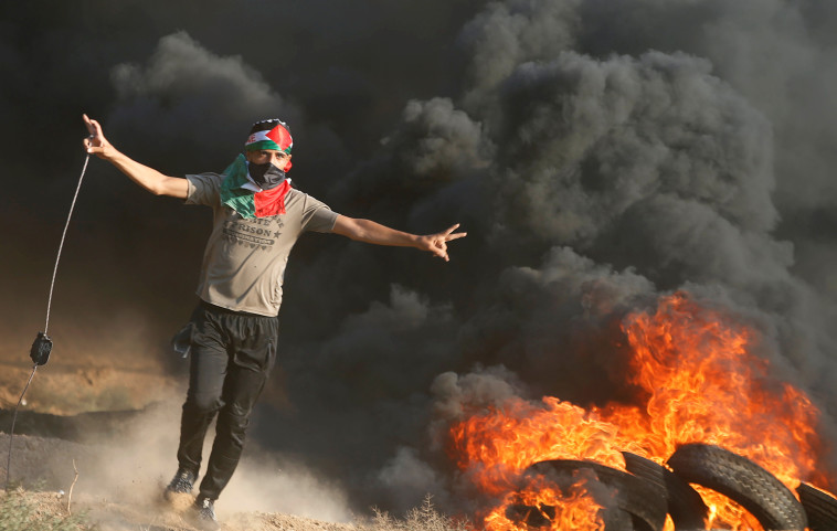 עימותים בגבול רצועת עזה. צילום: רויטרס