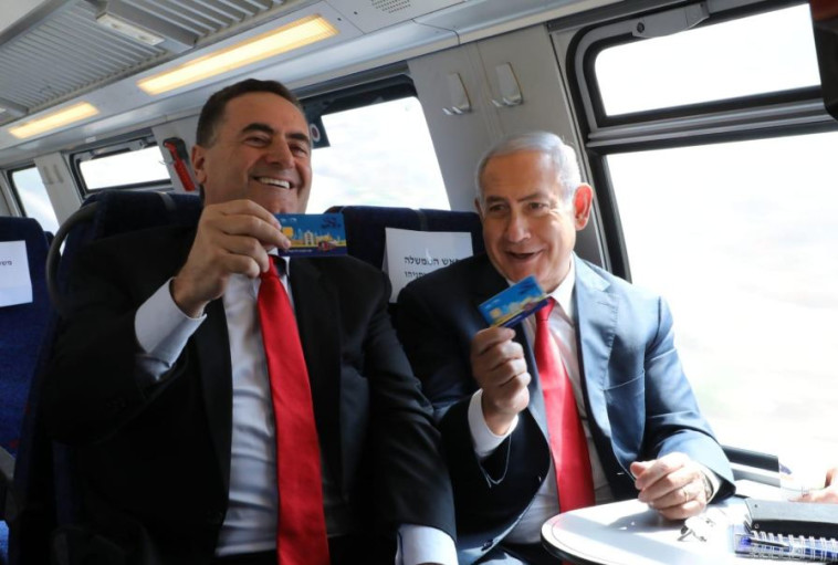 נתניהו וכץ חונכים את הקו המהיר של הרכבת. צילום: ששון תירם . צילום: ששון תירם נתניהו וכץ חונכים את הקו המהיר של הרכבת