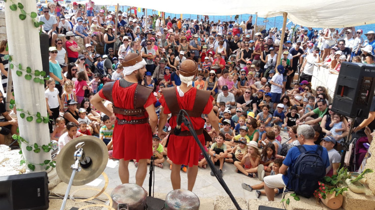 מופעים תיאטרליים שמשכו רבים. צילום: רשות הטבע והגנים