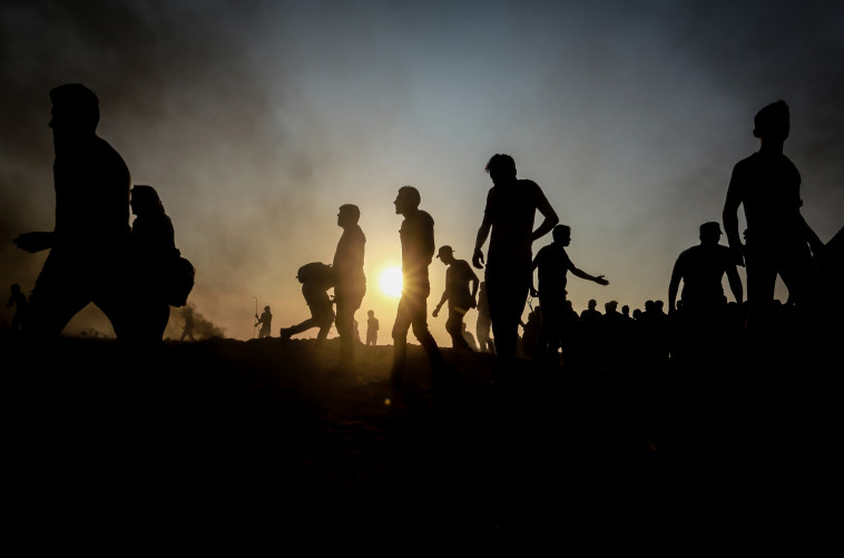 לקראת הסלמה? עימותים בגבול הרצועה. צילום: עבד ראחים חטיב, פלאש 90 