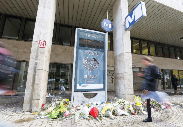 &quot;הייתה בעיר הרגשה שהחיים הופסקו&quot;. בריסל לאחר הפיגוע בשדה תעופה, מרץ 2016. צילום: רויטרס