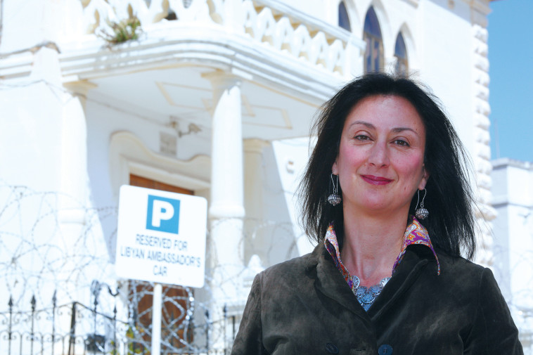 דפני קרואנה גליציה. בכירים בעולם התחתון של מלטה הואשמו ברציחתה. צילום: רויטרס