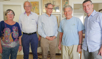 מנכ"ל מטב ליאור שטרסברג, פלק, ח"כ שי, עמי ברגמן יו"ר מטב והמטפלת אסתר נקש