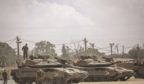 טנקים של צה"ל בגבול רצועת עזה