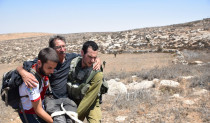 פינוי פעילי שמאל בדרום הר חברון