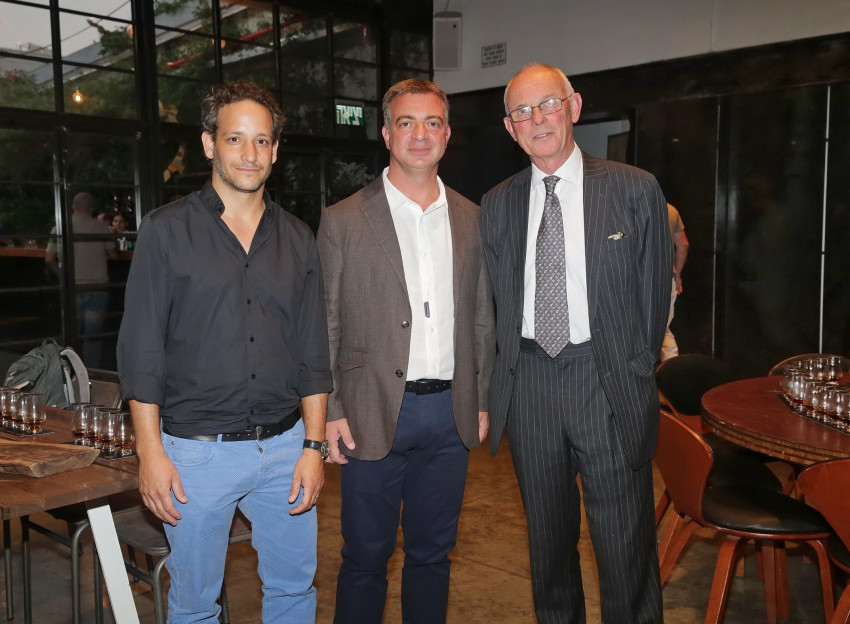 קולין סקוט, יאנס לדומטוס וניר גל (צילום: שוקה כהן)