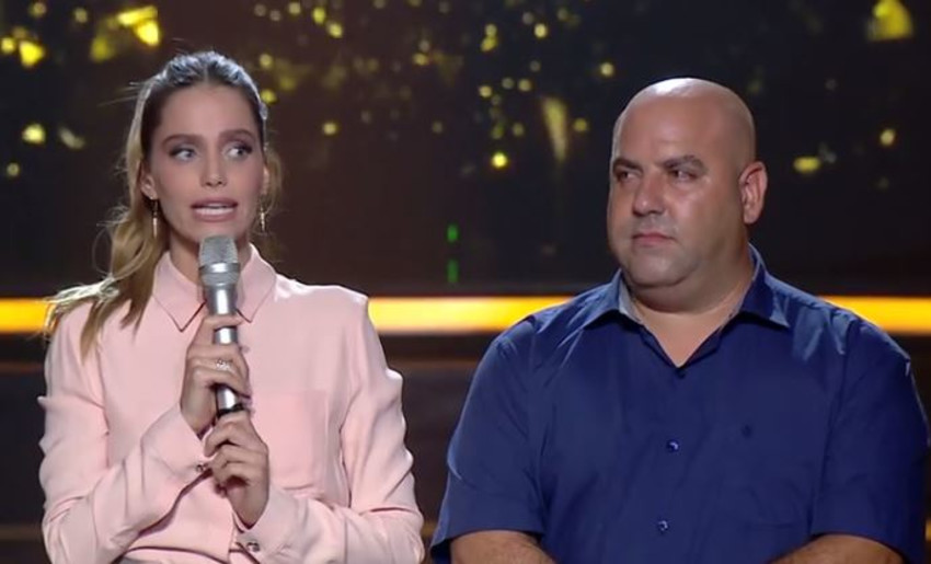 מתנצלת בשידור. רותם סלע ויוסי פיטוסי (צילום מסך)