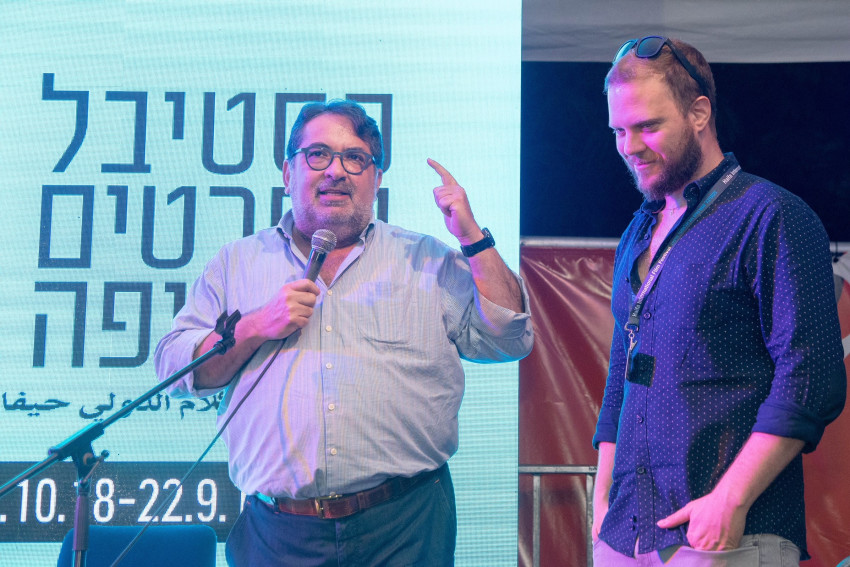 גלעד אמיליו-שנקר וגדעון תדמור (צילום: ברק בראון)