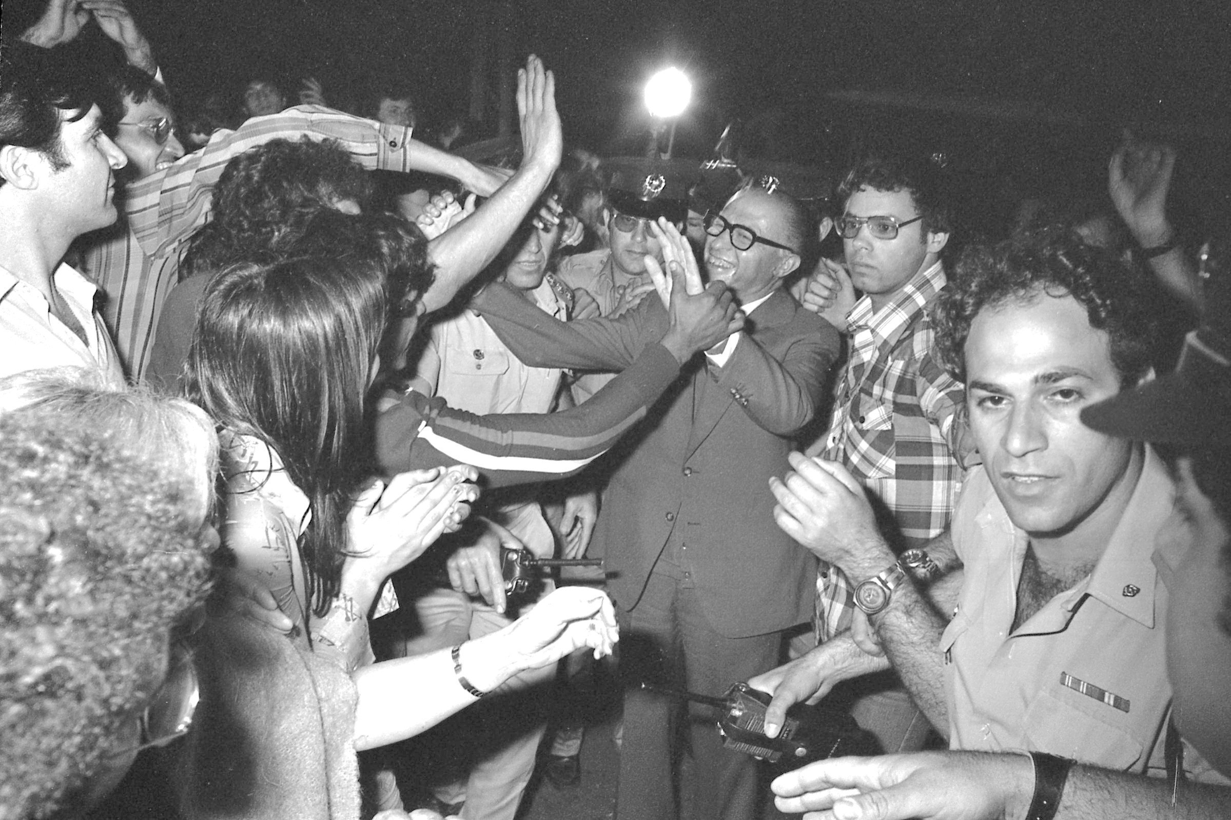 בגין במצודת זאב, לאחר מהפך 77. צילום: שמואל רחמני