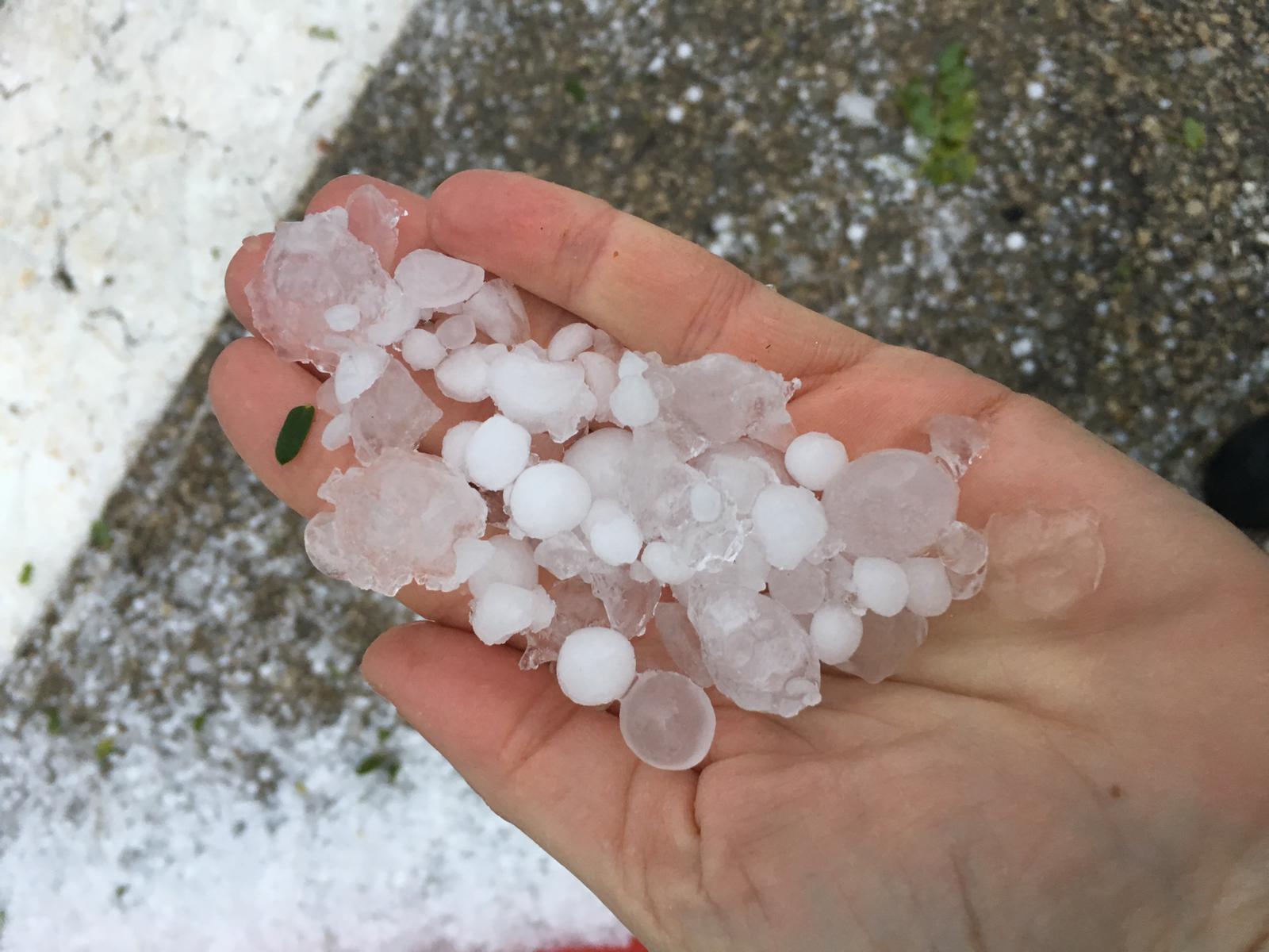 ברד בפרדס חנה. צילום: סיגל רובין