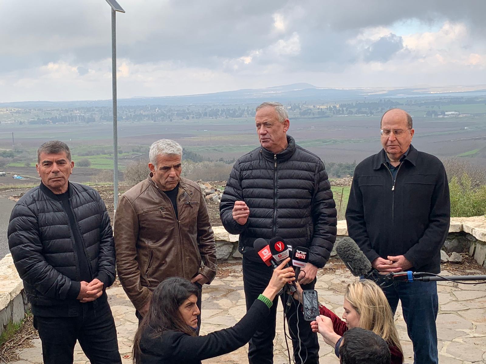 רביעיית כחול לבן. צילום: תקשורת תל&quot;ם