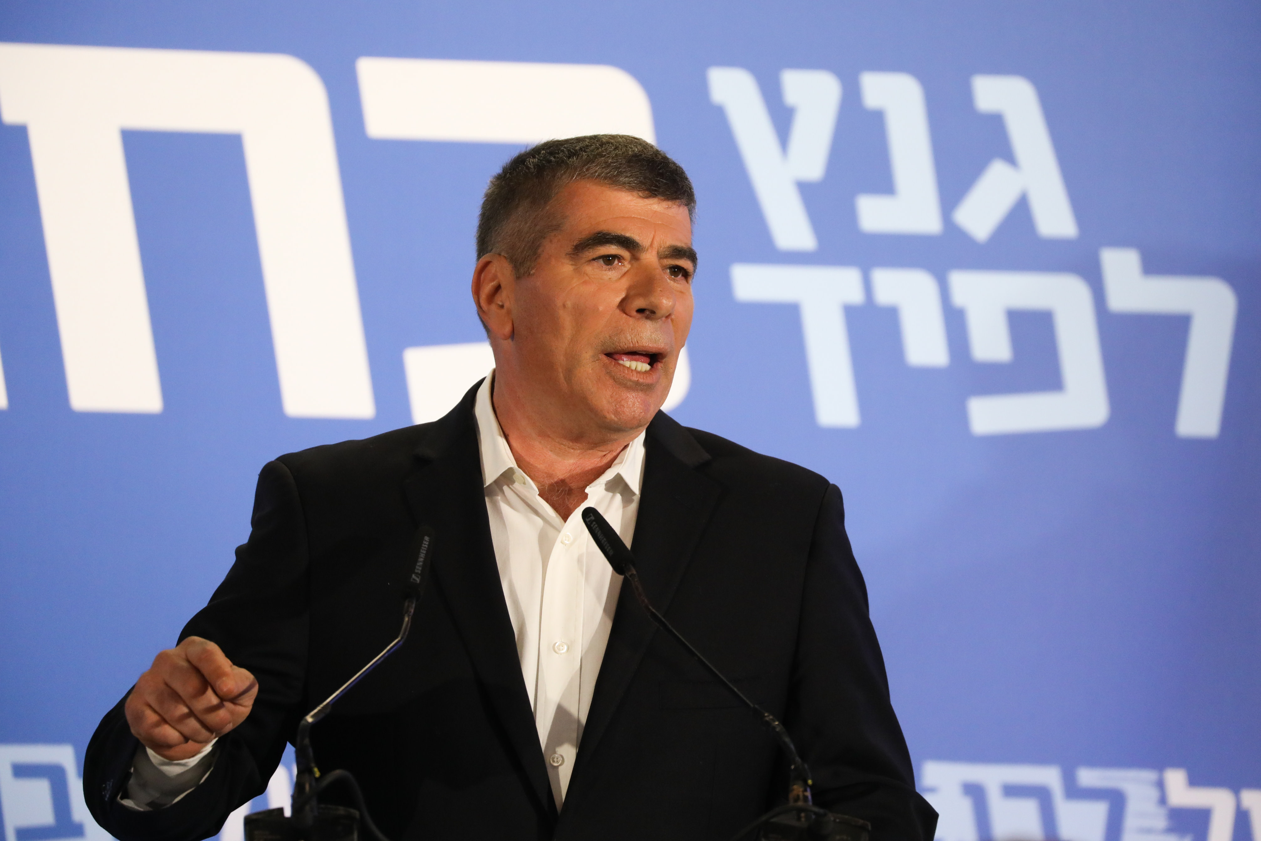 גבי אשכנזי בהשקת &quot;כחול לבן&quot;. צילום: נועם רבקין פנטון, פלאש 90