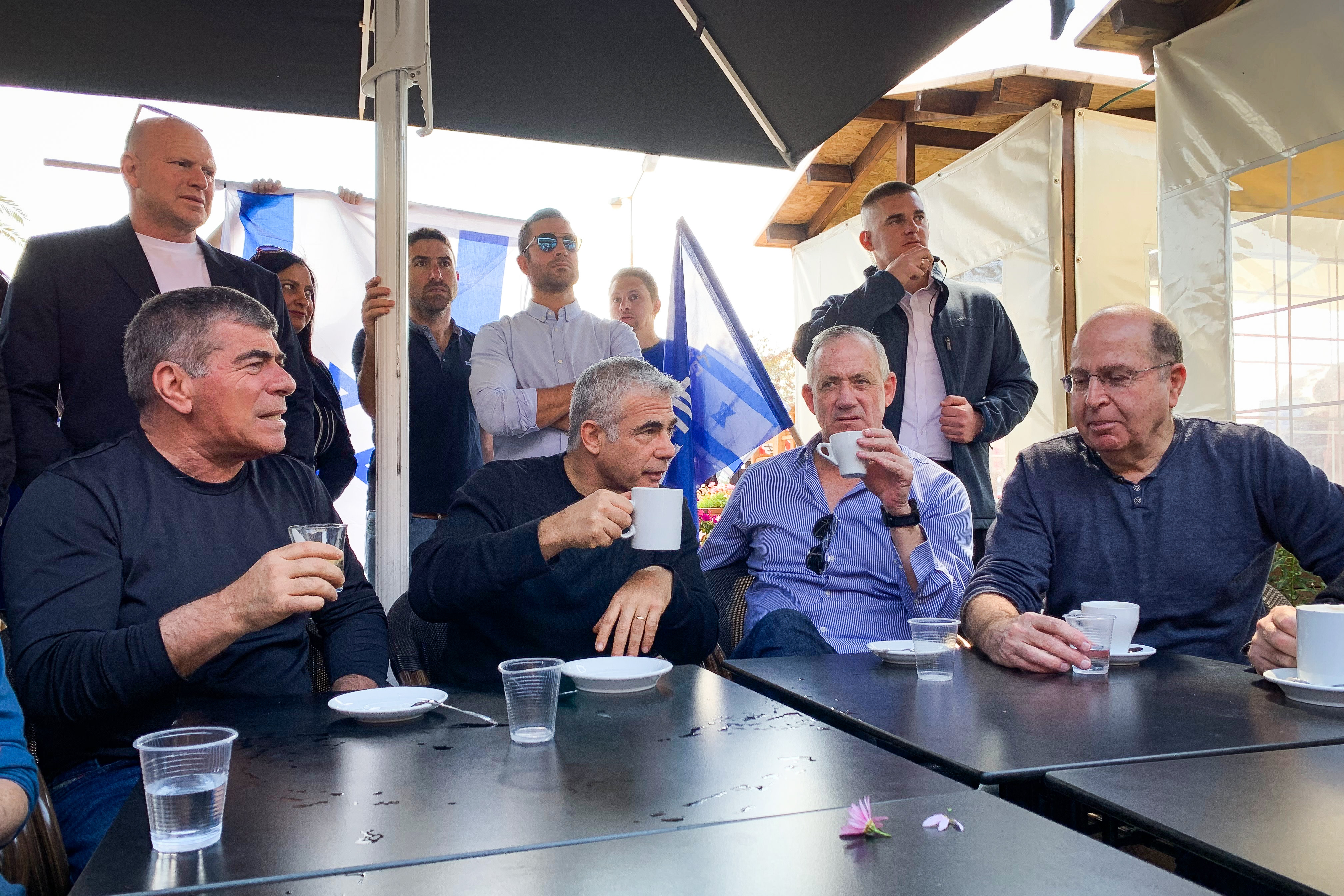 רביעיית כחול לבן. צילום: פלאש 90