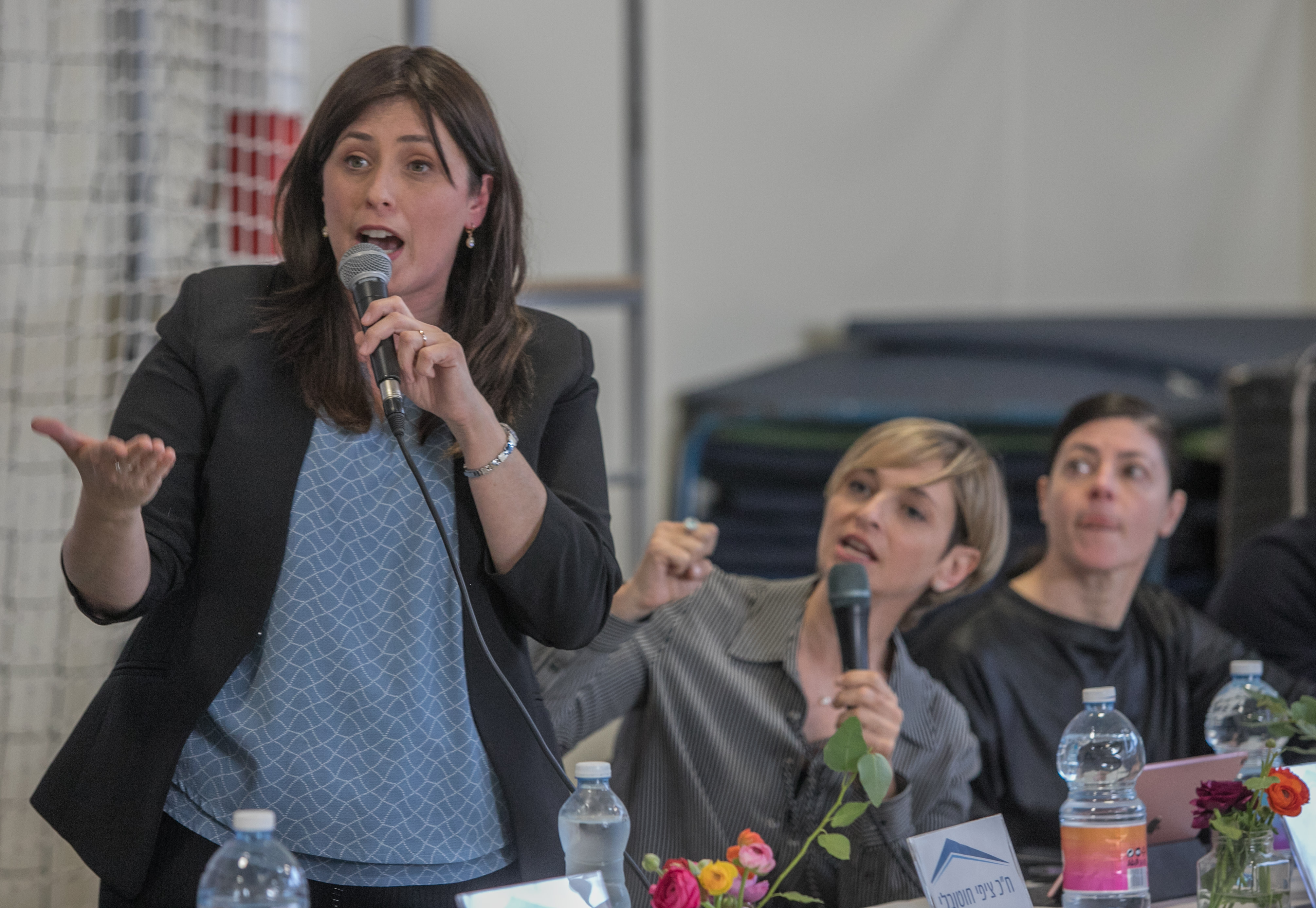 ציפי חוטובלי בפאנל הפוליטי בעירוני ד'. צילום: יוסי אלוני