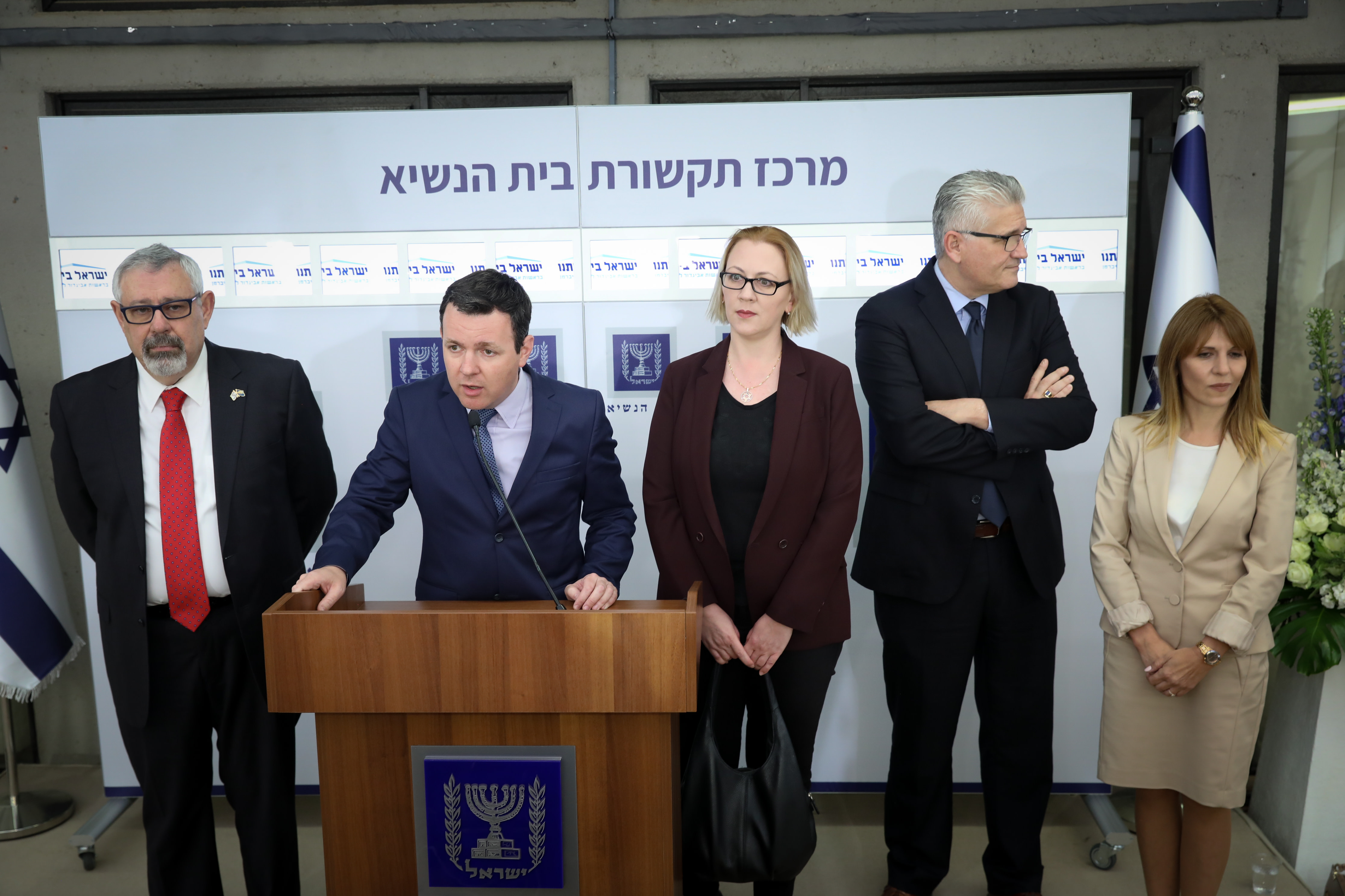 נציגי ישראל ביתנו. צילום: נועם רבקין פנטון, פלאש 90