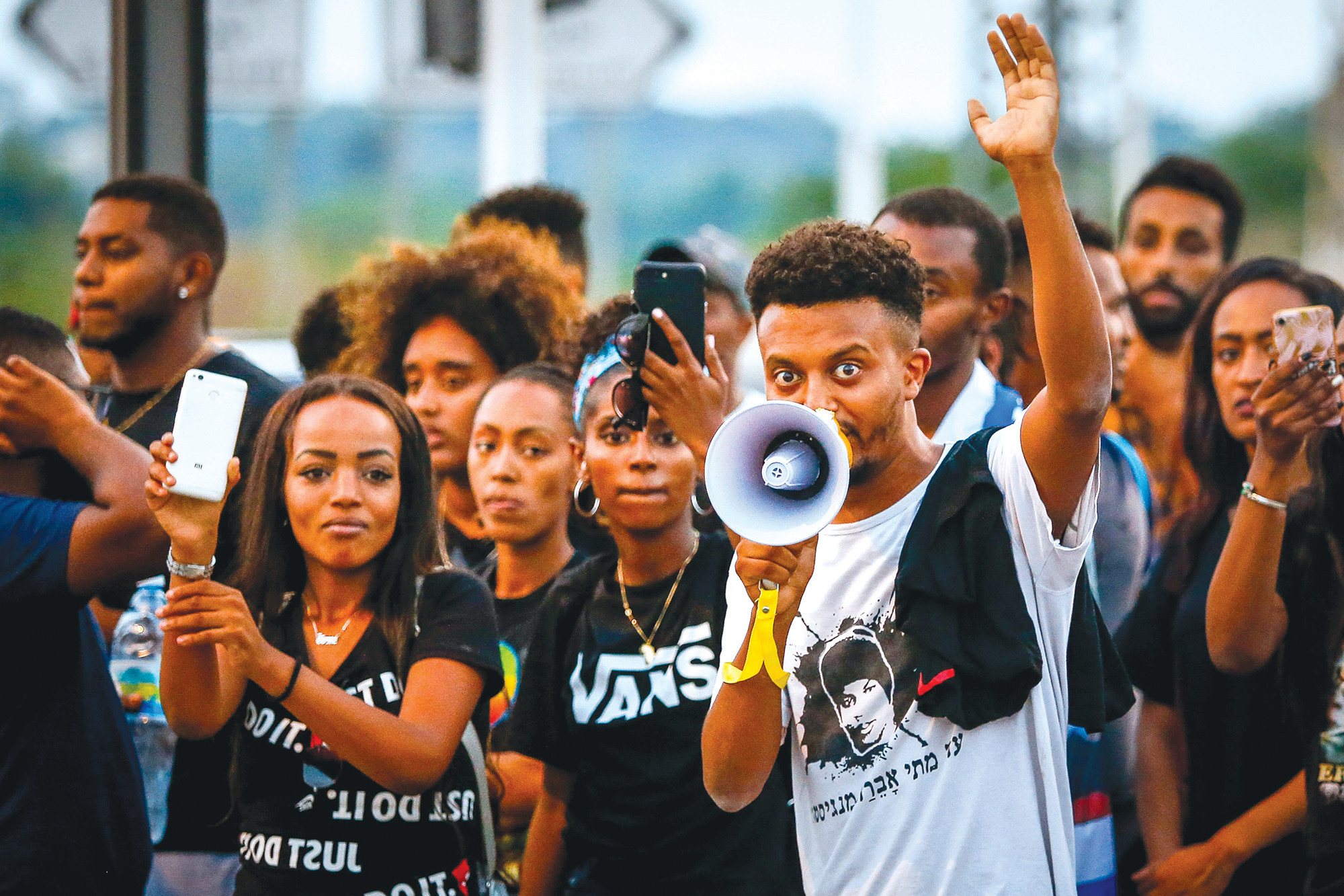 מחאת יוצאי אתיופיה. צילום: רועי אלימה, פלאש 90