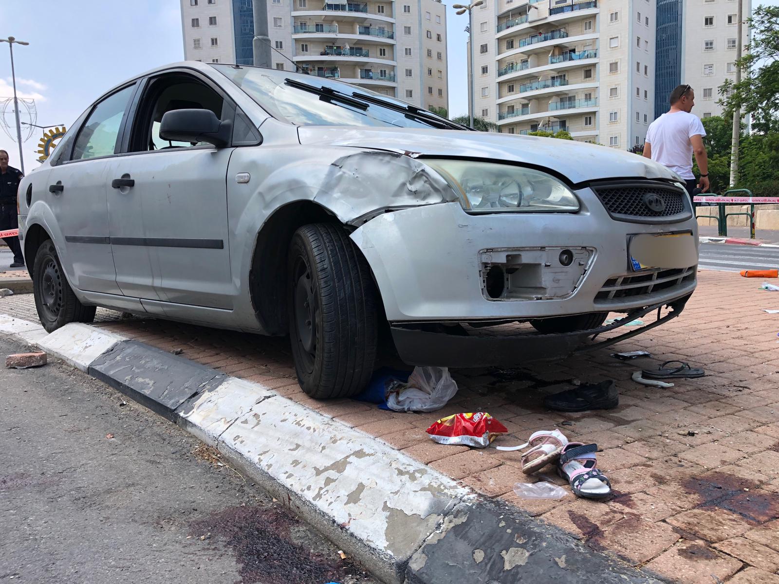 התאונה בקרית גת. צילום: דוברות המשטרה