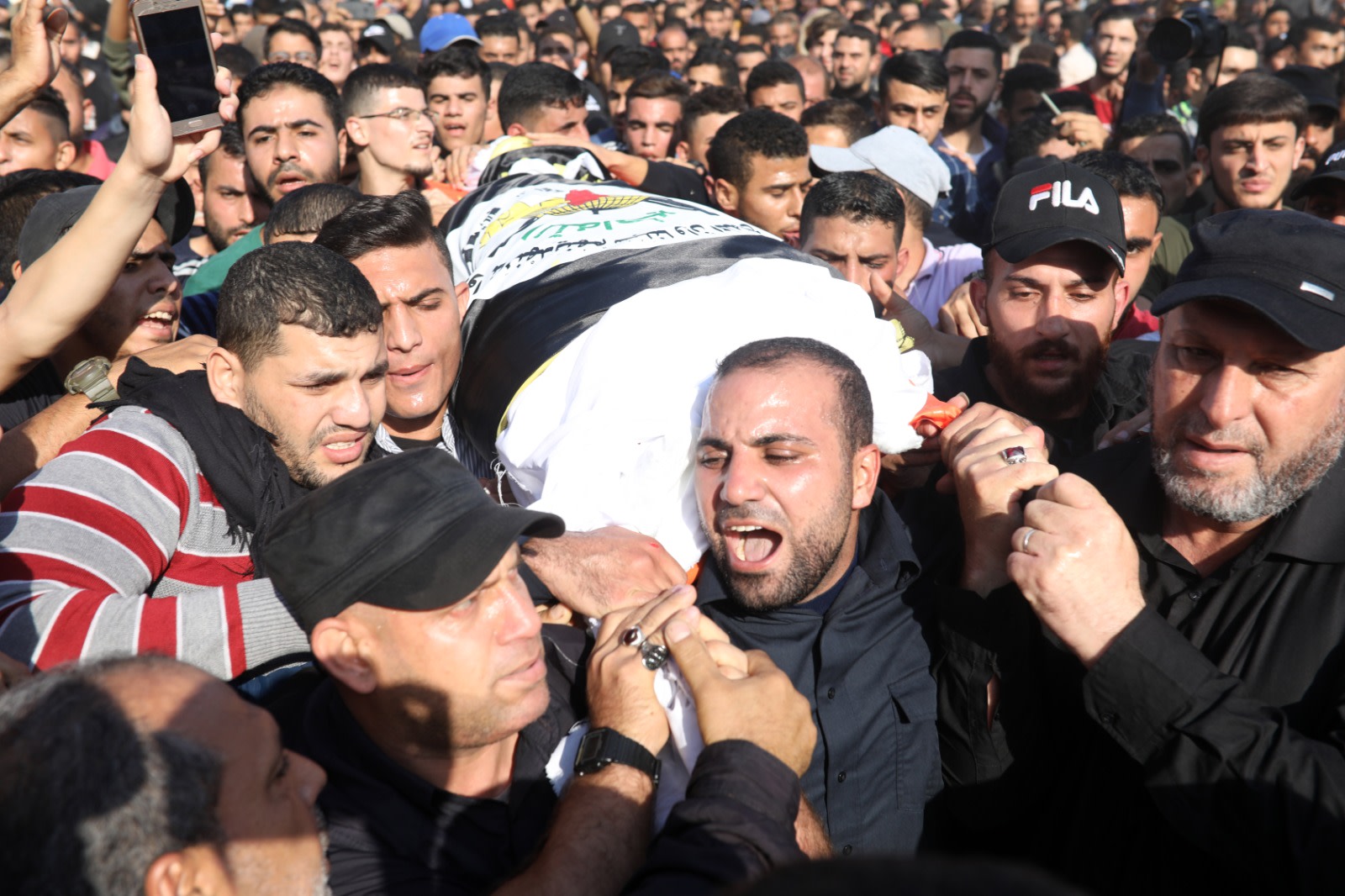 הלווייתו של בהאא אבו אל-עטא. צילום: מג'די פתחי, TPS